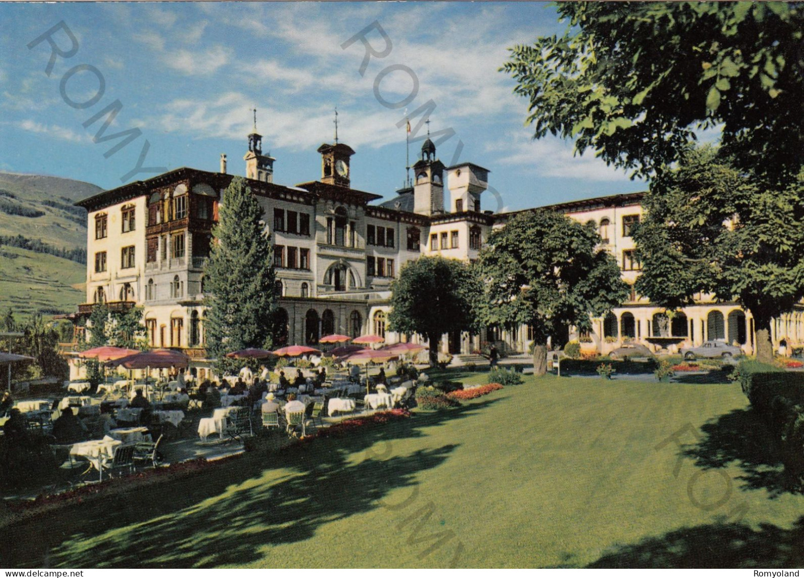 CARTOLINA  SCUOL-TARASP-VULPERA,GRIGIONI,SVIZZERA-DAS ALPINE HEILBAD-STATION THERMALE DES ALPES-HOTEL-NON VIAGGIATA - Scuol