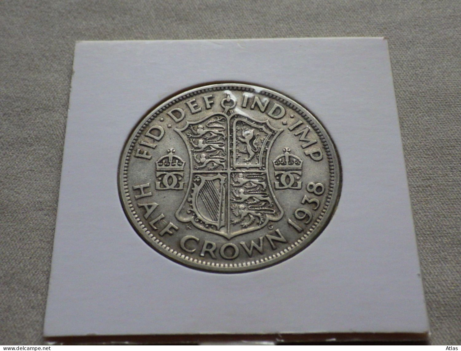 Half Crown 1938 Pièce De Monnaie En Argent - Autres & Non Classés