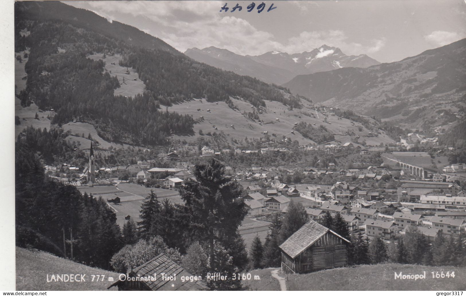 E1814) LANDECK - Tirol - 777m Gegen Riffler 3160m - Alte FOTO AK - Landeck