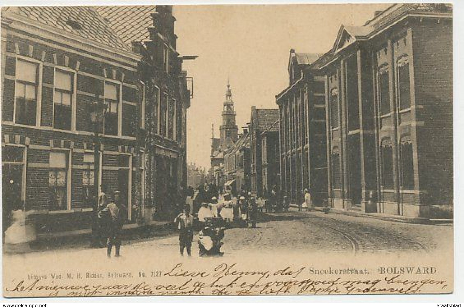 04- Prentbriefkaart Bolsward 1904 - Bolsward