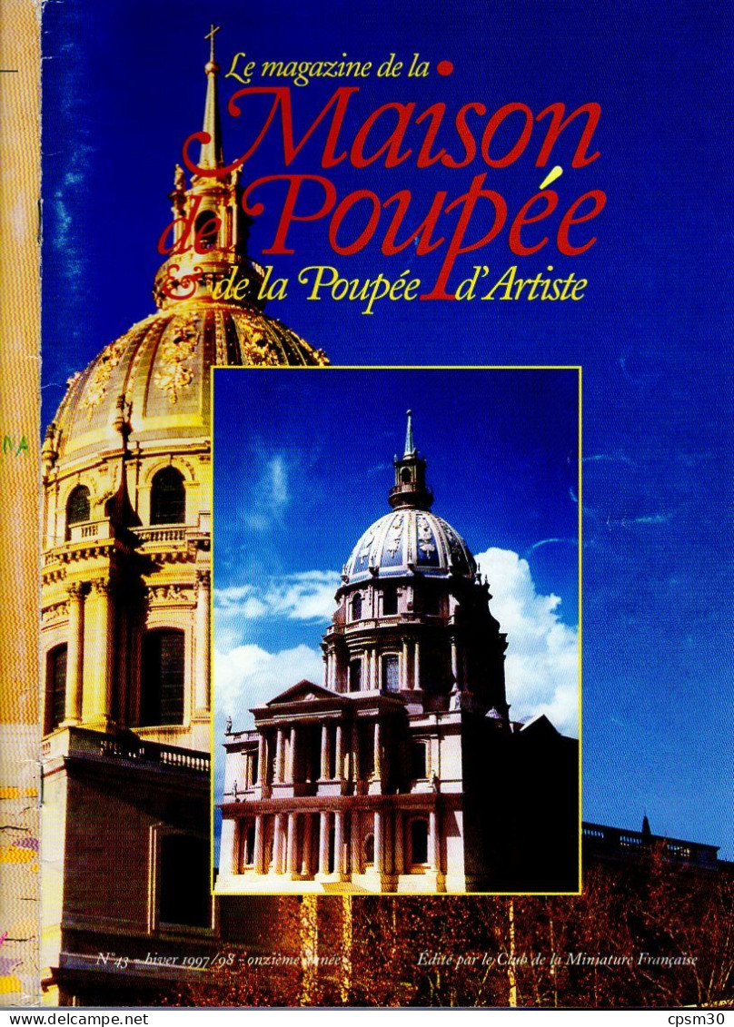 Livre, Magazine De La Maison De POUPEES D'Artiste, 52 Pages 1997/98 N°43 - Poupées