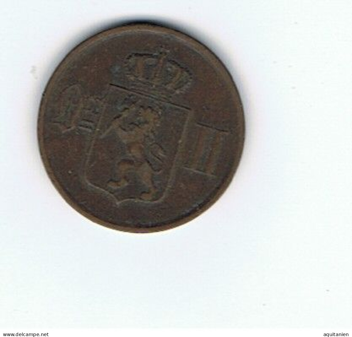 2 Ore-1877-oscar II - Norway