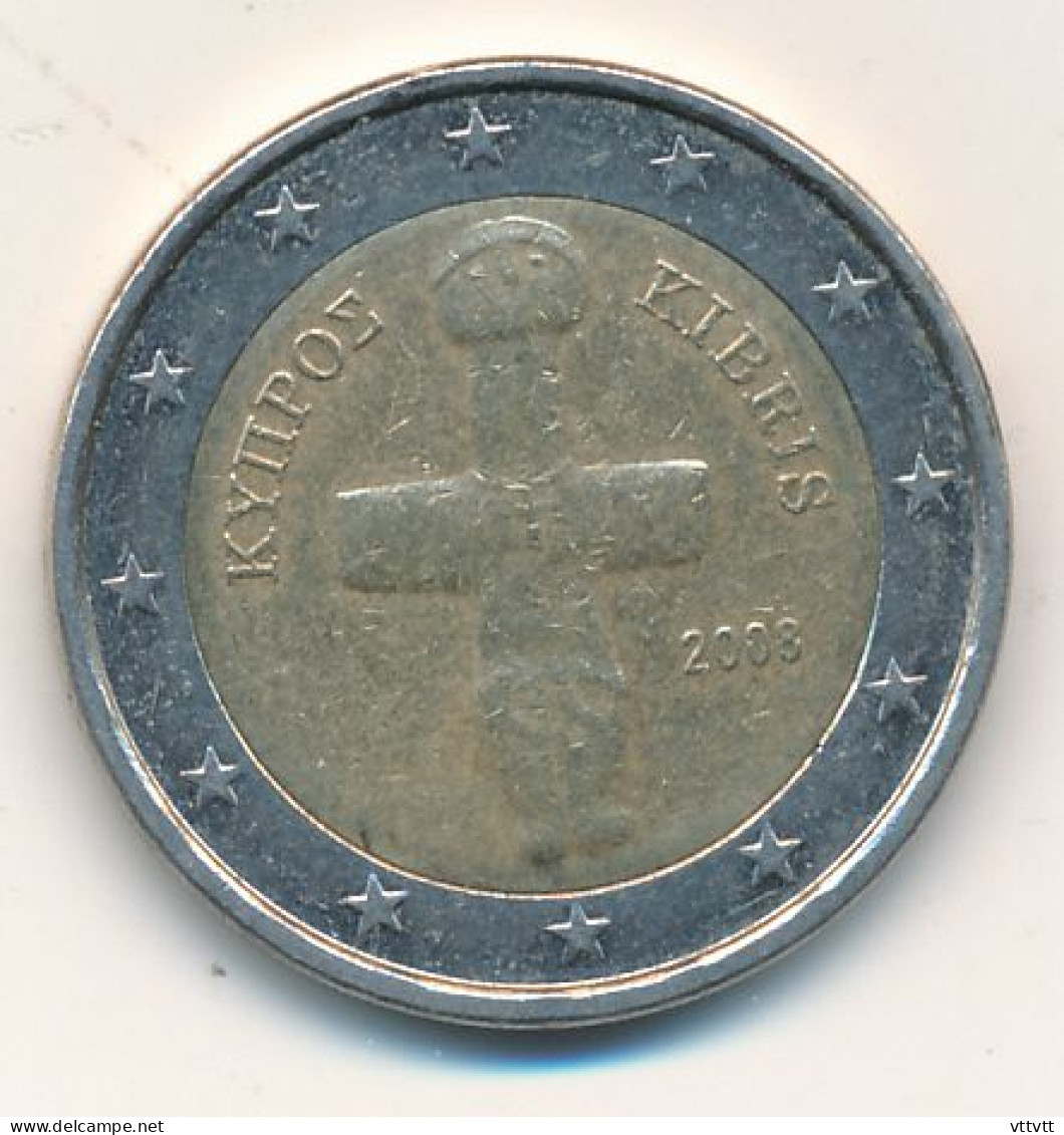 MONNAIE : CHYPRE- KIBRIS 2008, 2 EUROS, Idolo De Pomos - Cyprus