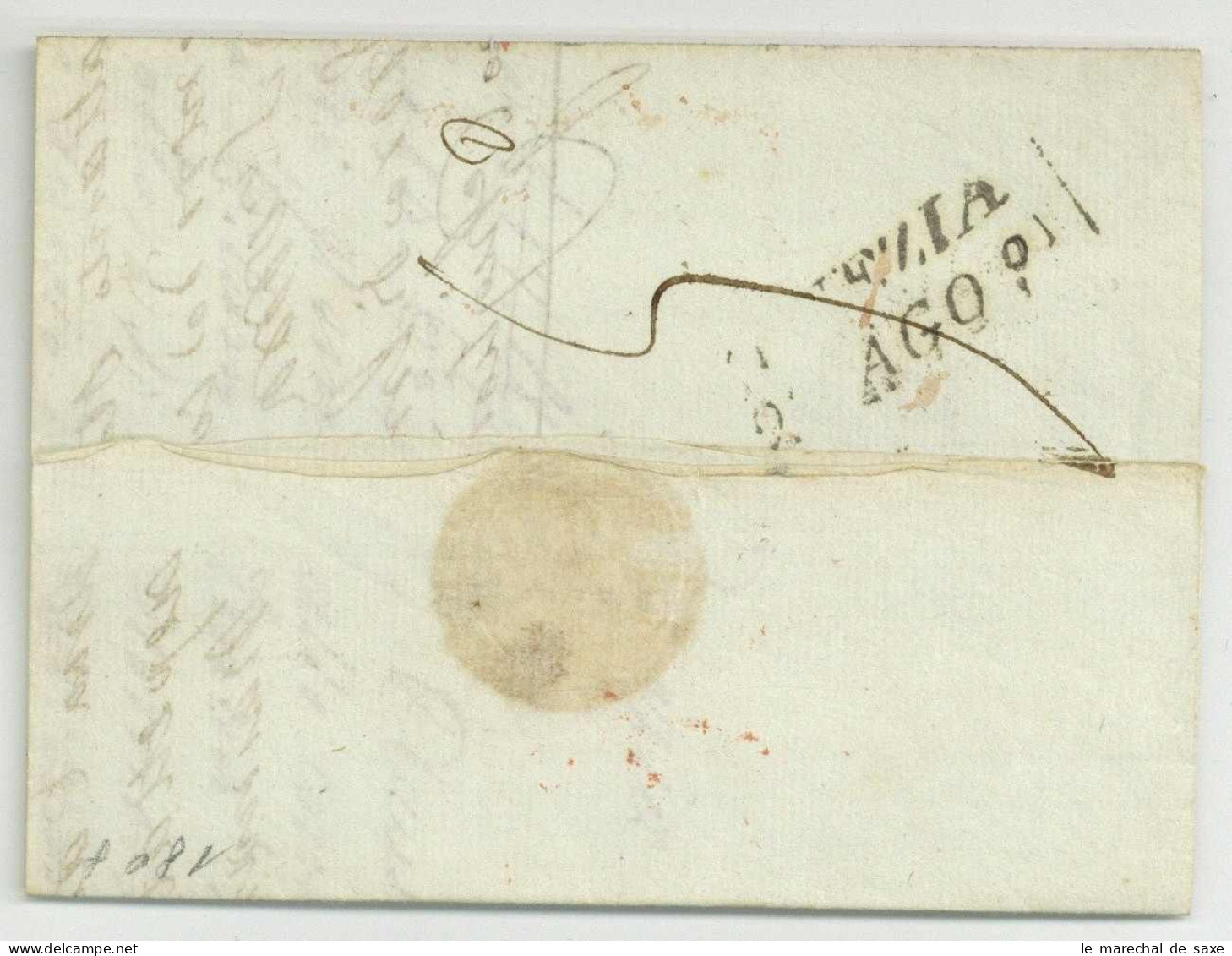 P.87.P. GENES 1808 Pour Venezia Venise - 1792-1815: Veroverde Departementen