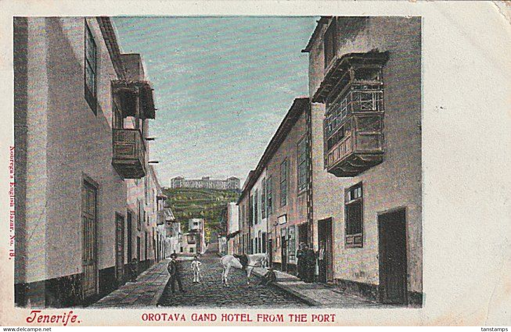 GB - NZ 1911 TENERIFE POSTCARD BOXED PACKET BOAT & A-CLASS HAREWOOD RATED 7 - Storia Postale