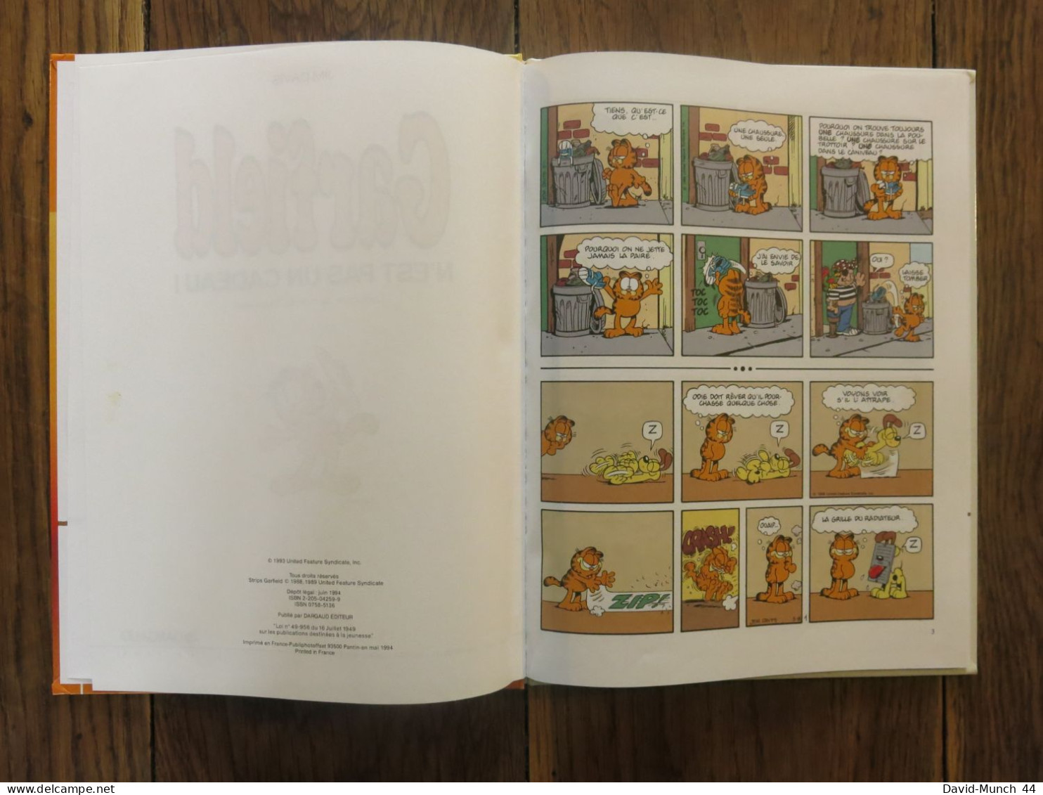 (BD) 2 albums de Garfiel (numéros 17 et 19) de Jim Davis. Dargaud éditeur. 1994