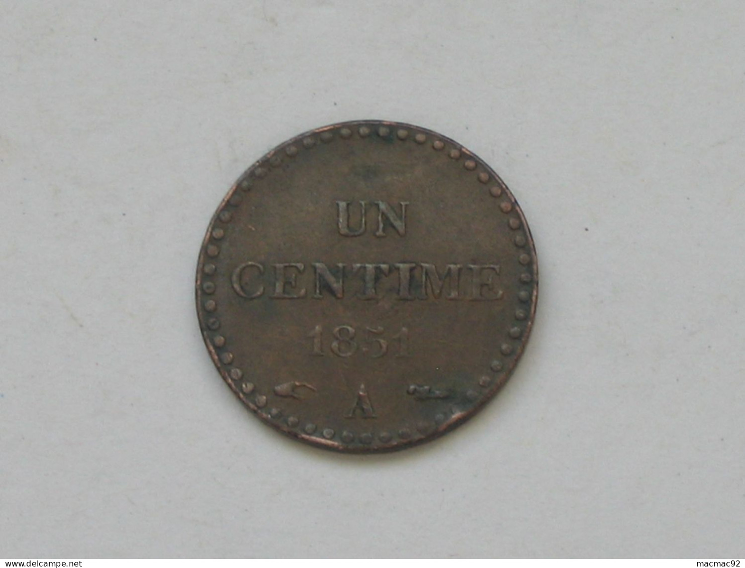 SUPERBE 1 Centime  Dupré Petit Module  1851 A    **** EN ACHAT IMMEDIAT **** - 1 Centime