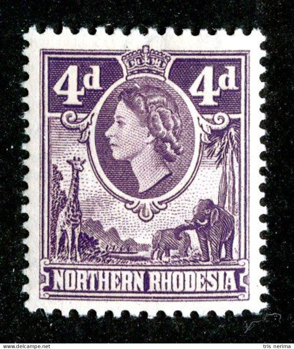 857 BCXX 1953 Northern Rhodesia Scott #66 MLH* (offers Welcome) - Northern Rhodesia (...-1963)
