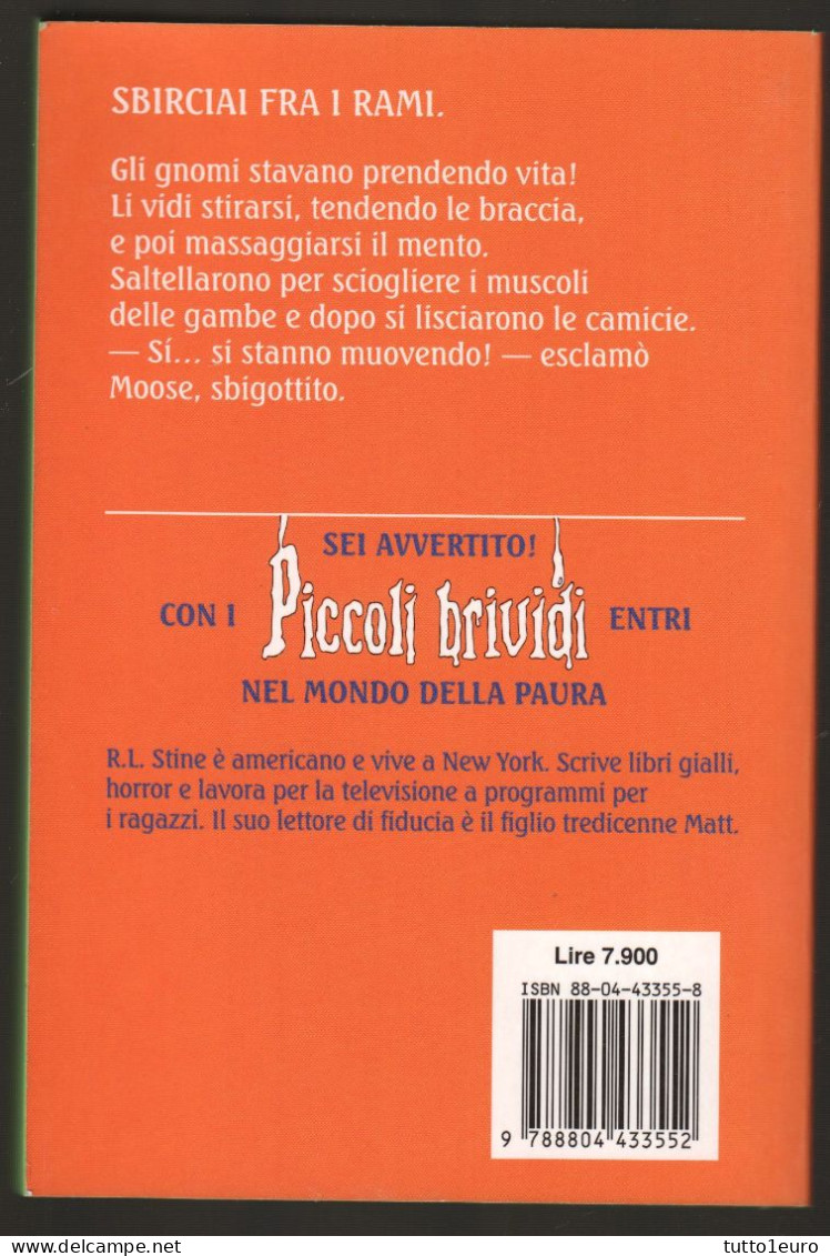 PICCOLI BRIVIDI - R. L. STINE - N° 34 - LA VENDETTA DEGLI GNOMI - COMPLETO DI 8 ADESIVI - MONDADORI - Niños Y Adolescentes