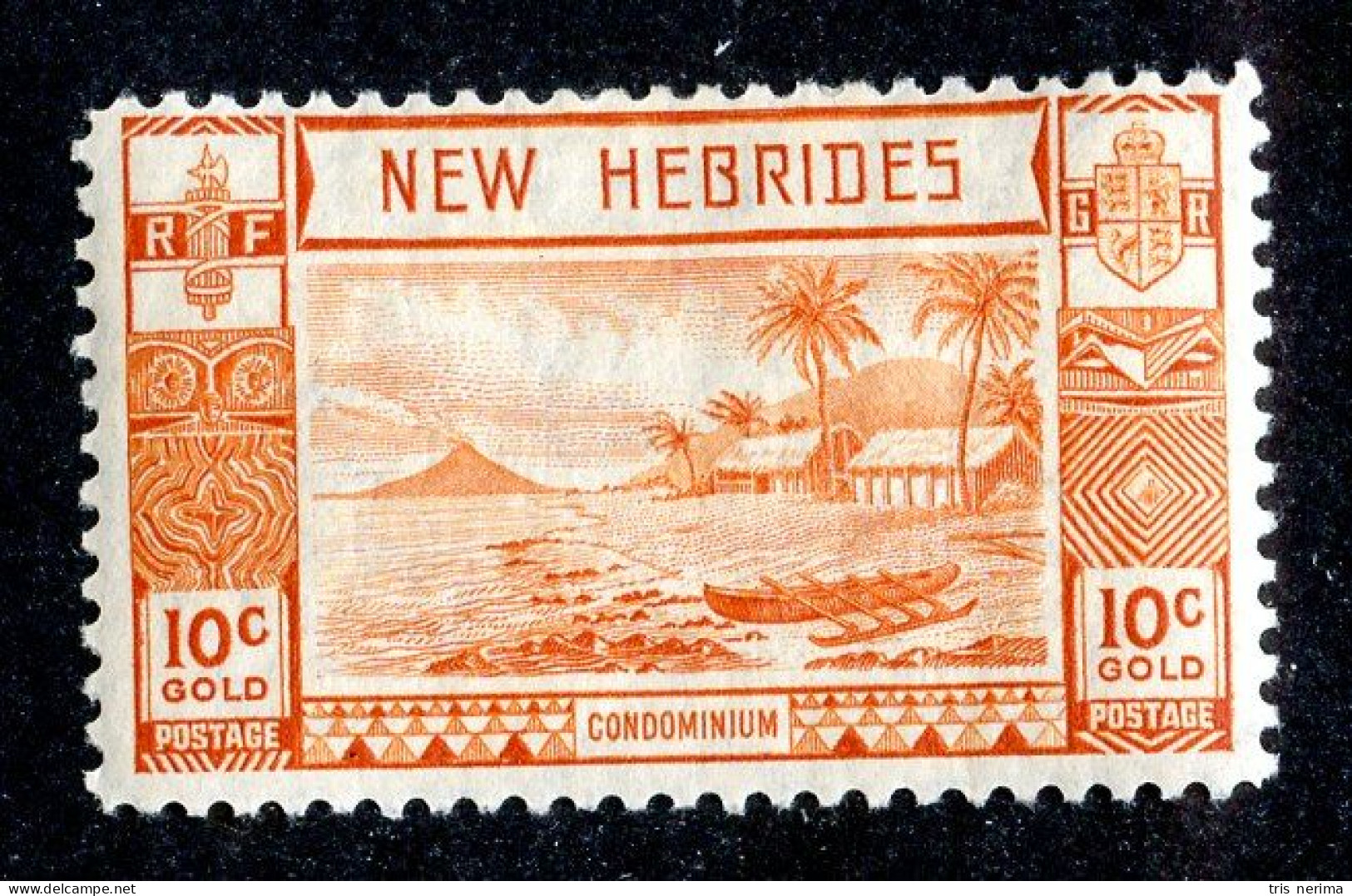 880 BCXX 1938 New Hebrides Br Scott #51 MLH* (offers Welcome) - Unused Stamps