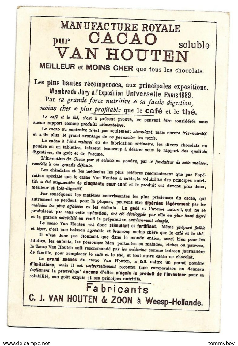 Chromo Cacao Van Houten - Meilleur Que Tous Les Chocolats(16,5 X 11) - Van Houten