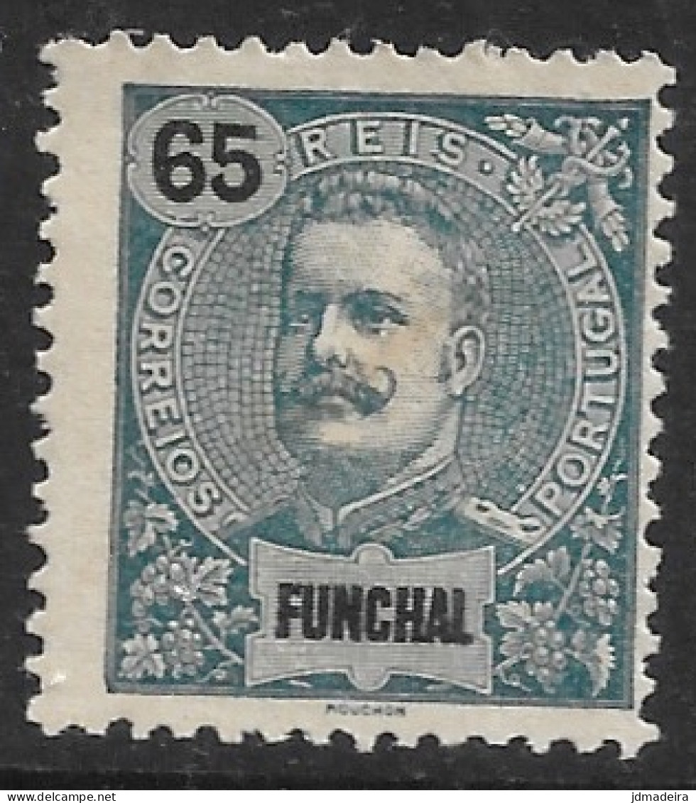 Funchal – 1898 King Carlos 65 Réis Mint Stamp - Funchal