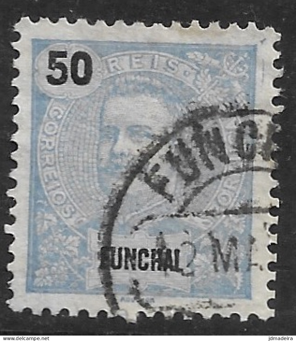 Funchal – 1898 King Carlos 50 Réis Used Stamp - Funchal