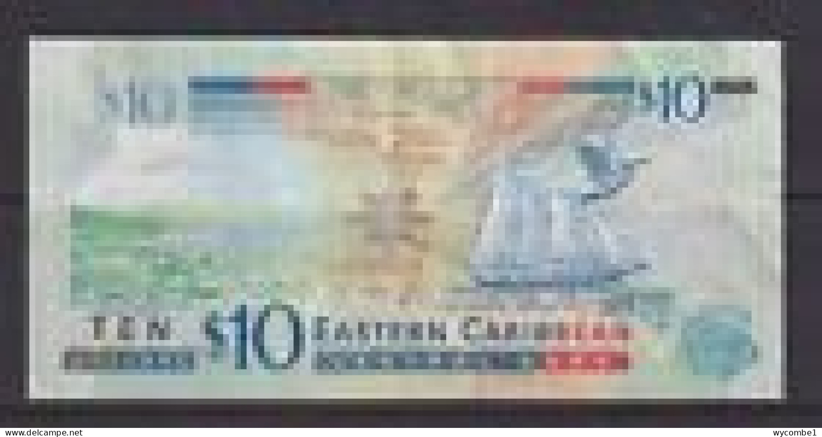 EAST CARIBBEAN CENTRAL BANK (GRENADA) - 1985-93 10 Dollars Circulated Banknote - Dänemark