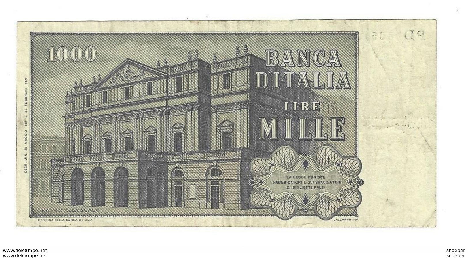 *italy 1000 Lire 1981    101h - 1000 Liras