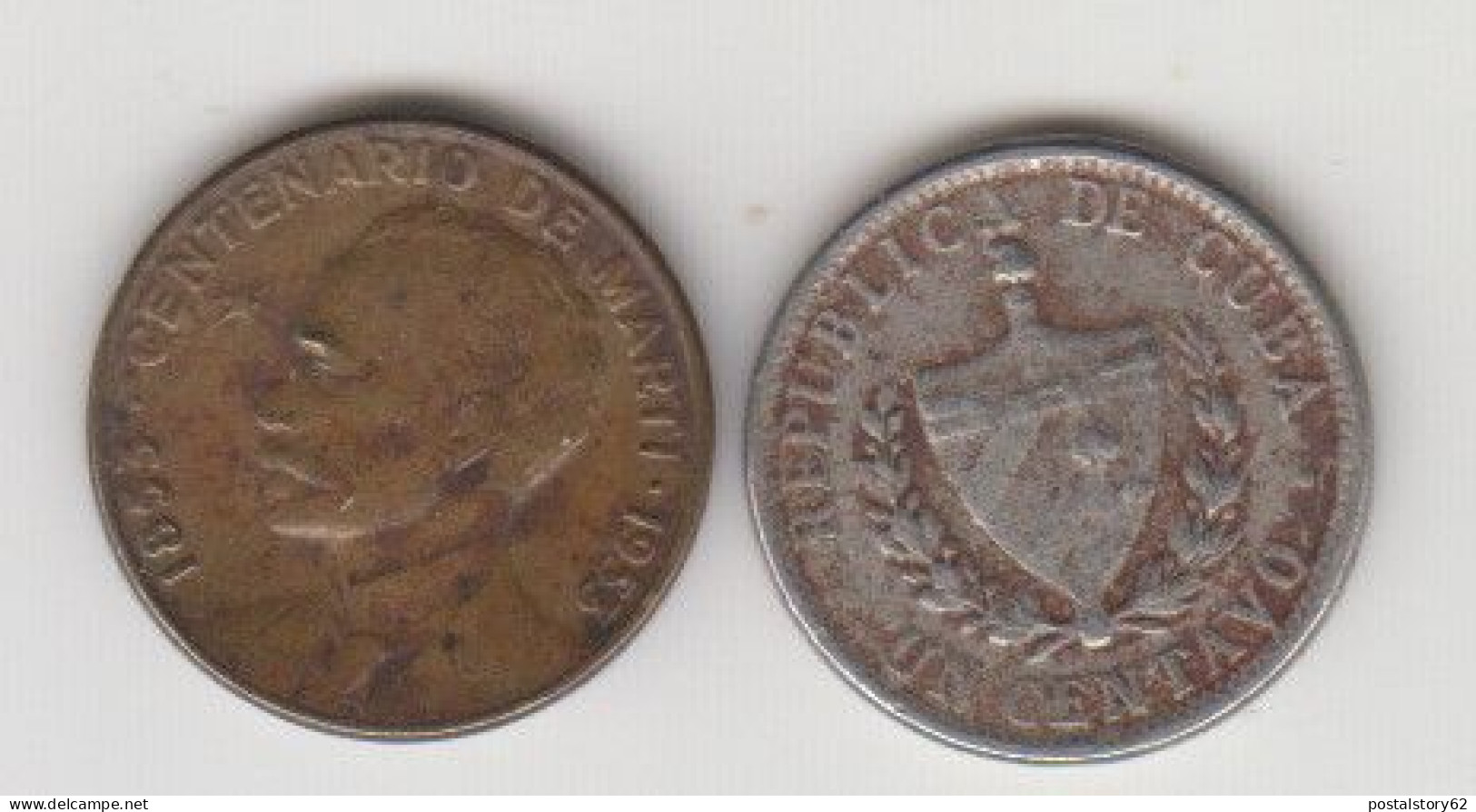 Cuba, 1 Centavo 1946 + 1 Centavo 1953 - Cuba