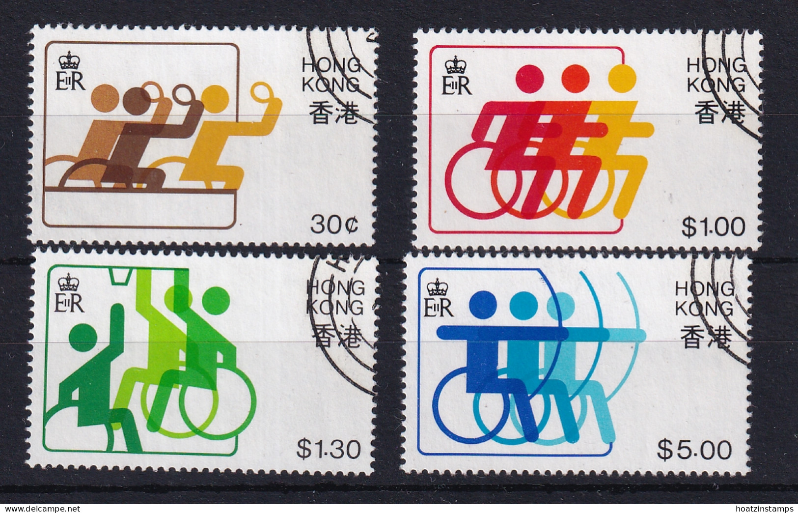 Hong Kong: 1982   Sport For The Disabled    Used - Usados