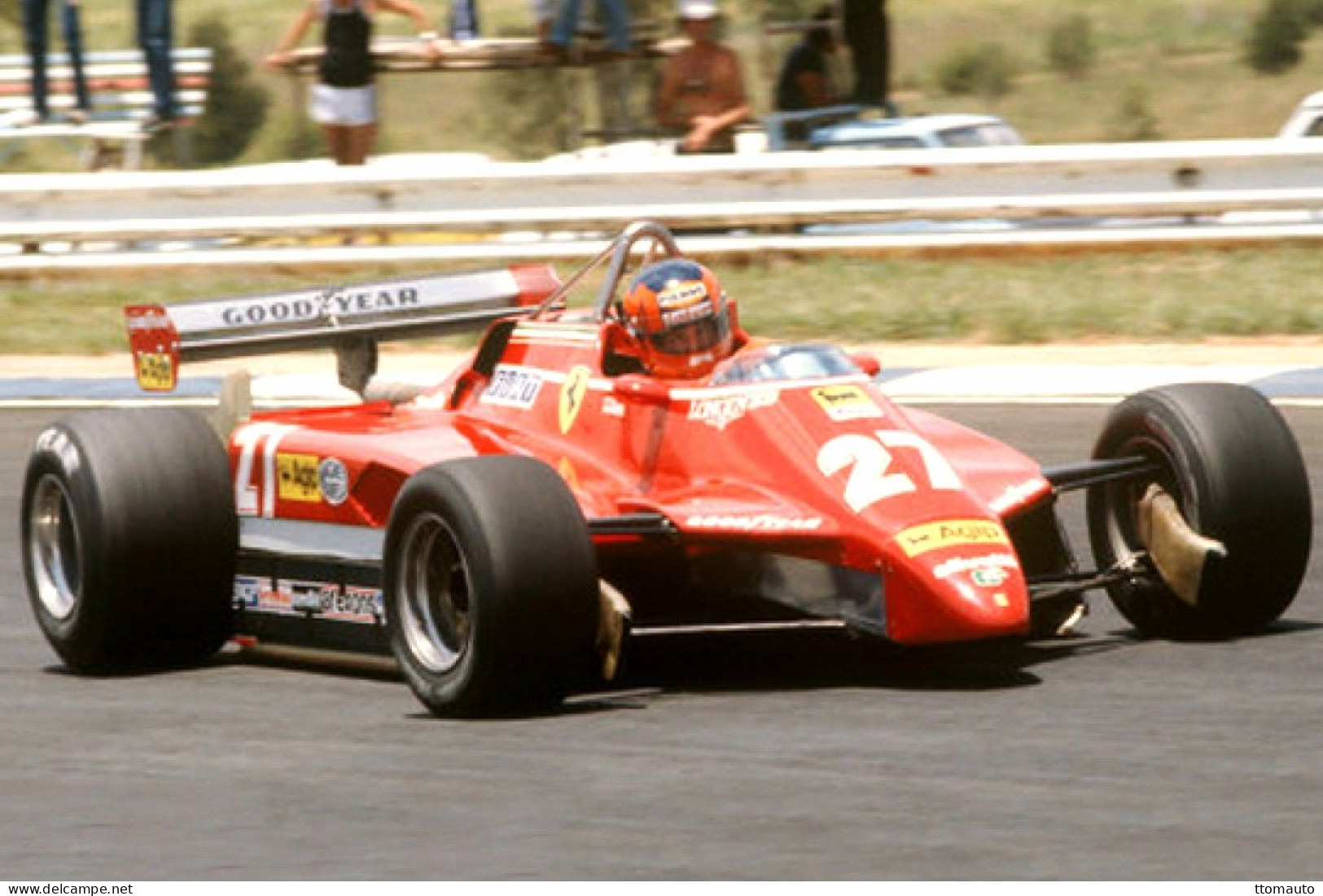 Voitures De Course F1 - Ferrari 126C2 (1982) - Pilote:Gilles Villeneuve (CAN) - 15x10cms PHOTO - Auto's