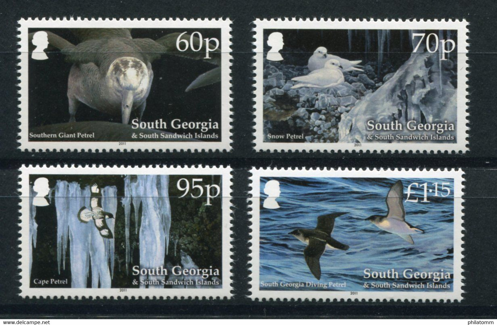 Südgeorgien - Mi.Nr. 533 / 536 - "Sturmvogel" ** / MNH (aus Dem Jahr 2011) - South Georgia