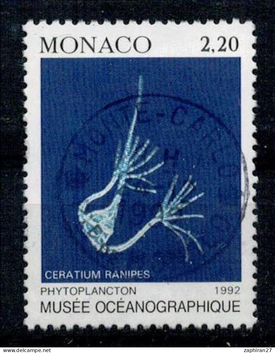 1992 PHYTOPLANCTON CERATIUM RANIPES MONACO OBLITERE VOIR SCAN #234# - Gebraucht