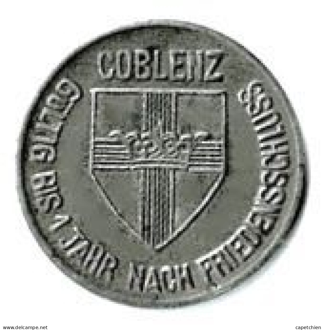 ALLEMAGNE / NOTGELD / COBLENZ  1918/ 10 PFENNIG / FER / 20.16 Mm / 2.86 G / ETAT TTB + - Noodgeld