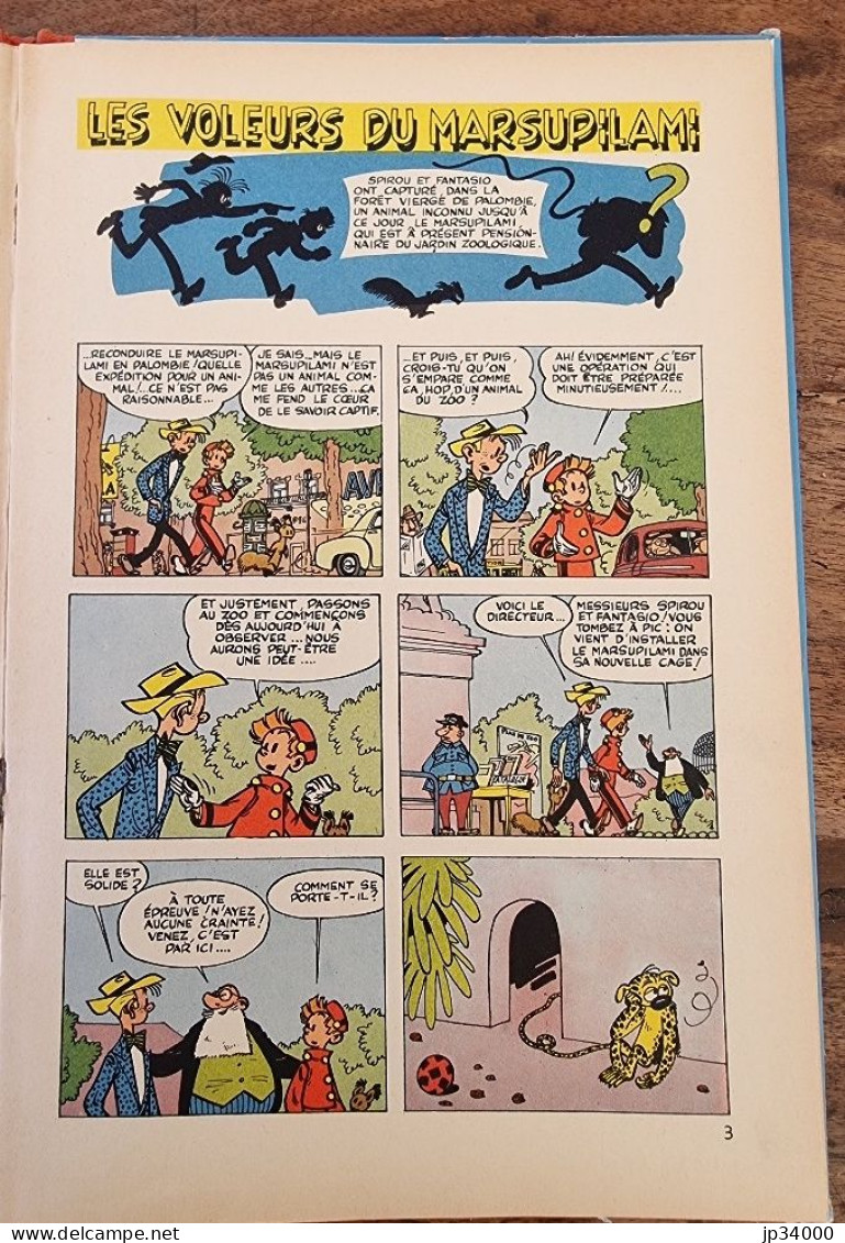 SPIROU et FANTASIO: les voleurs du marsupilami (Dupuis EO belge 1954) Dos papier