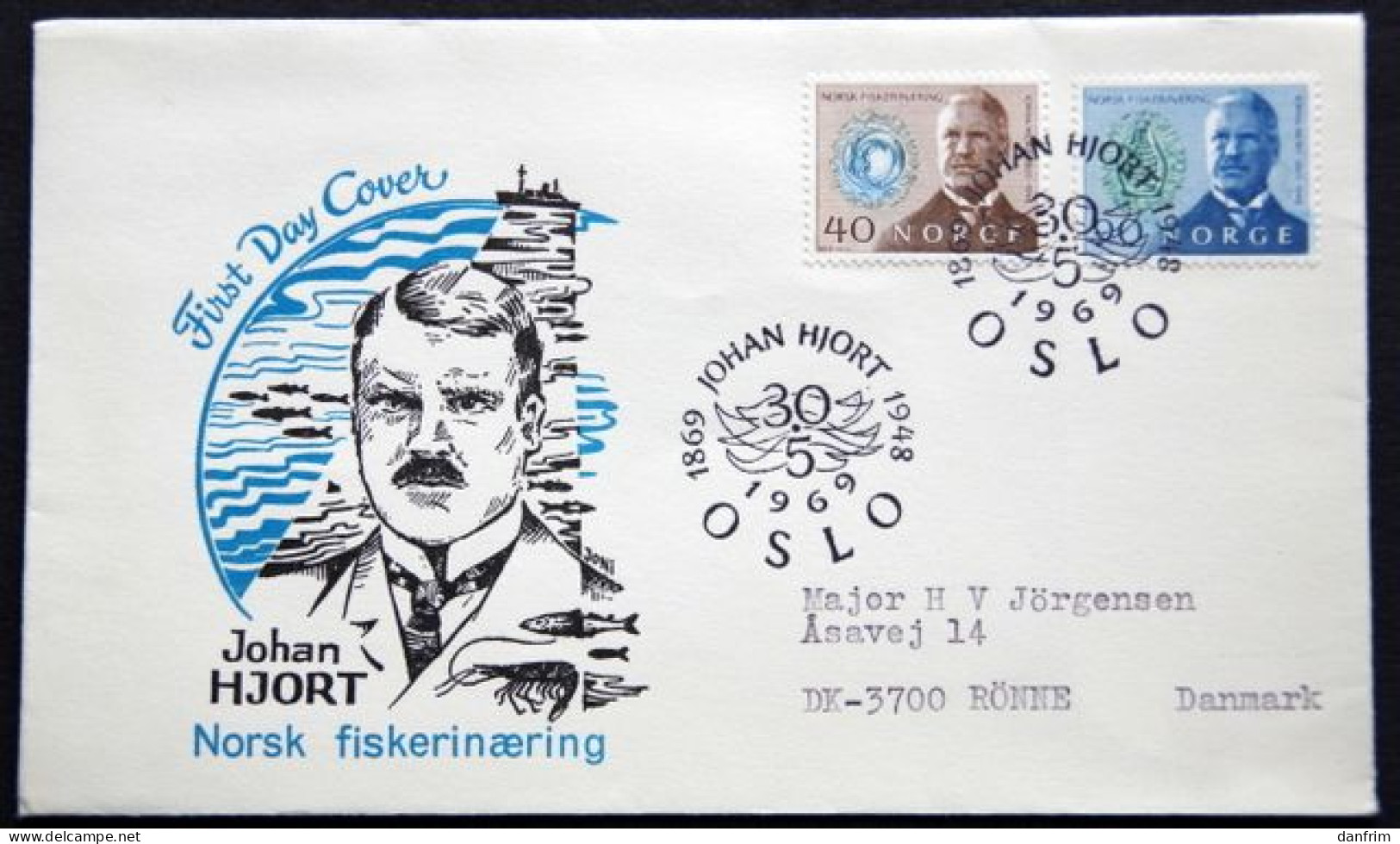 Norway 1969   Minr 585-86   FDC  (lot 6462) - FDC