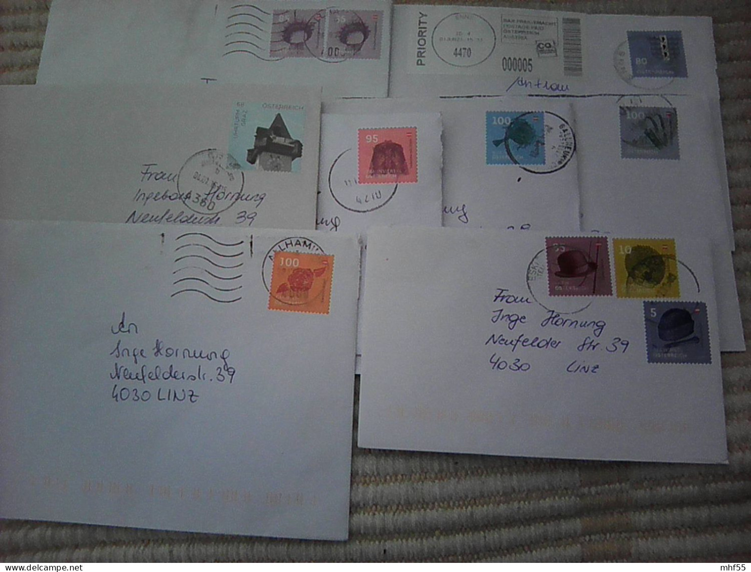10 € - Briefmarken Auf Bedarfsbriefen - Brieven En Documenten