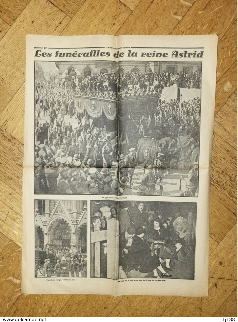 Funérailles Reine Astrid Le Matin 4 Septembre 1935 - Informations Générales