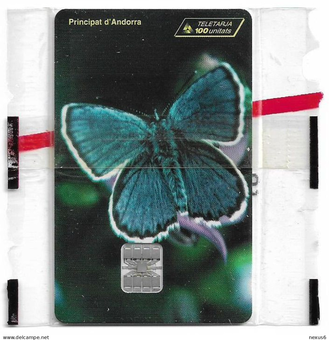 Andorra - STA - STA-0063 - Blue Chalkhill Butterfly, SC7, 11.1996, 100Units, 10.000ex, NSB - Andorra