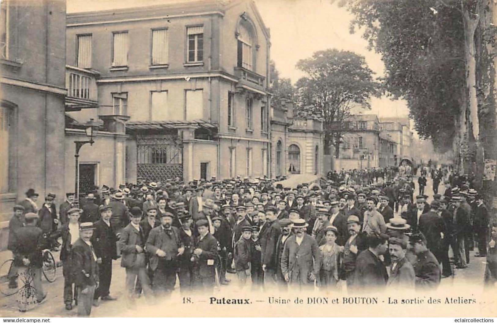 Puteaux       92       Usine De Dion-Bouton . La Sortie Des Ateliers  N° 18    (voir Scan) - Puteaux