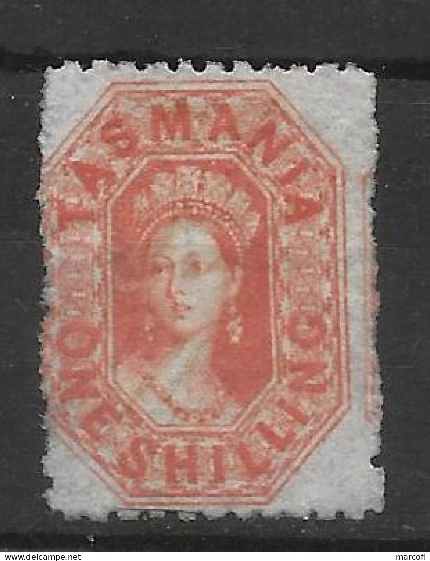 Tasmanie 1 Shilling Rouge Yvert 21 - Mint Stamps