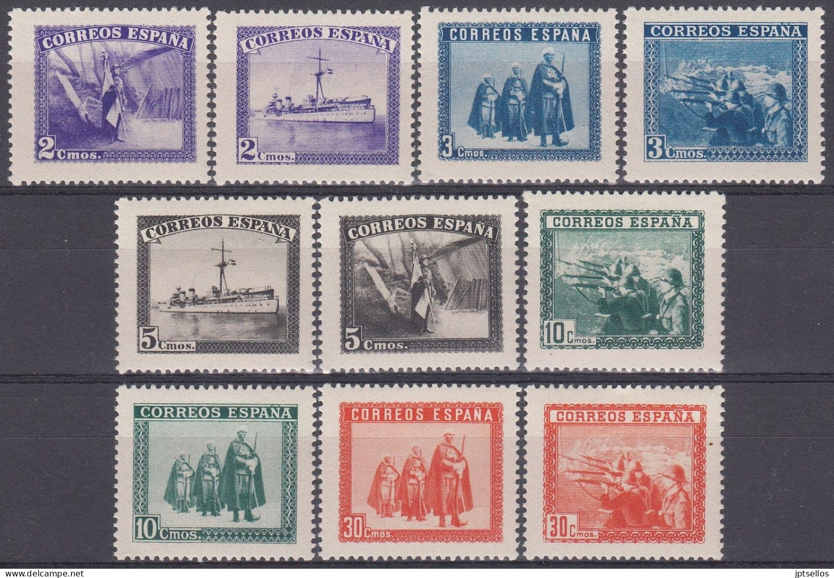 ESPAÑA 1938 Nº SH-849 NUEVO,CON FIJASELLOS - Unused Stamps