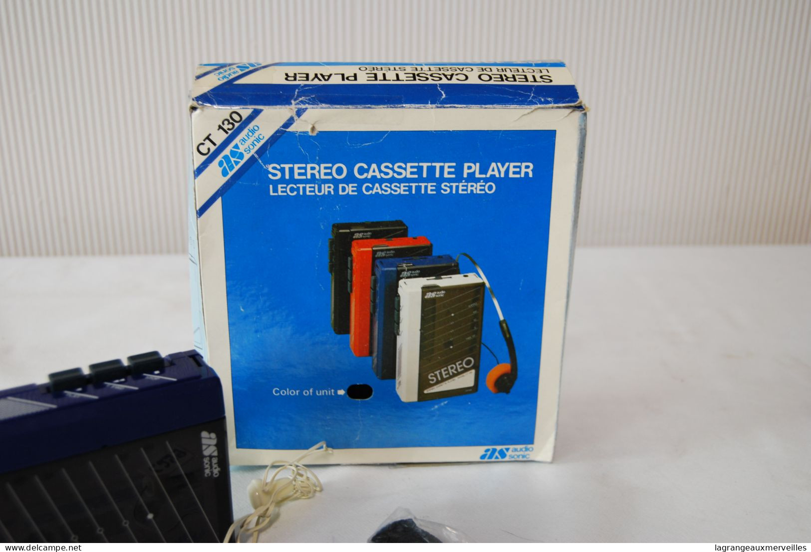 Cassettes audio - C299 Ancien lecteur cassette audio - vintage