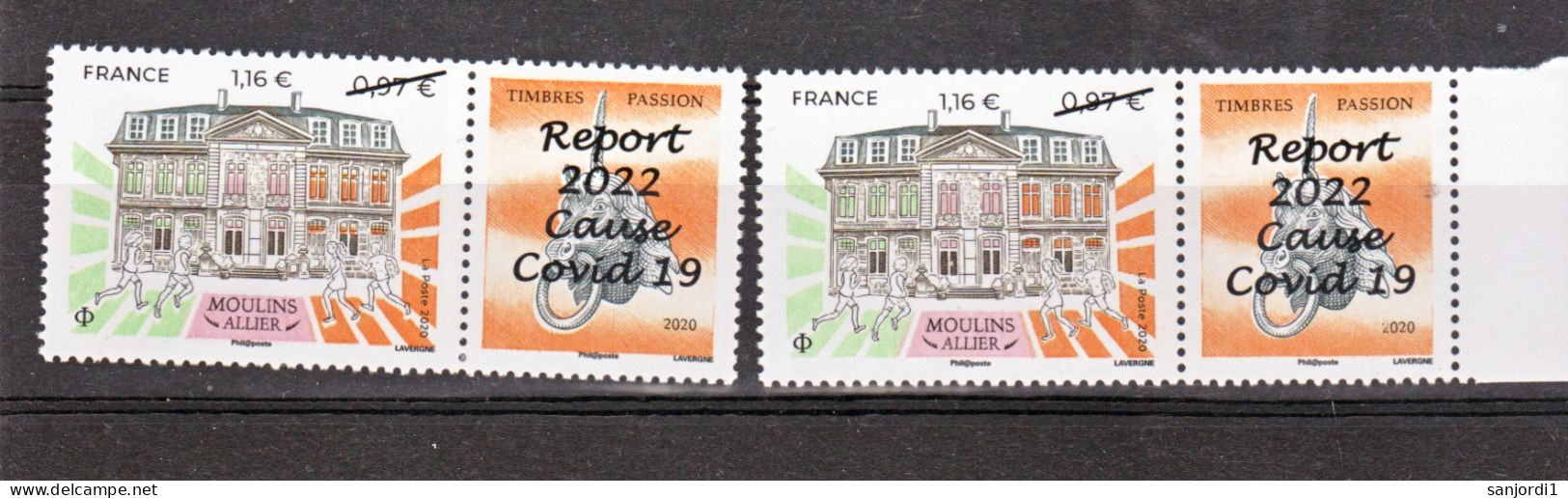 France 5437A Moulins 2022 Faible Tirage Vendu à Moulins Variété Fenêtres Blanches Et Normal Neuf ** TB MNH - Neufs