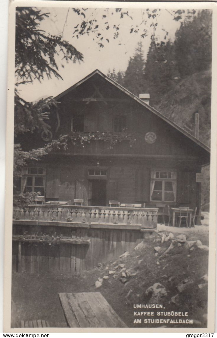 E2125) UMHAUSEN - Kaffee STUBÖBELE Am Stuibenfallbach - Alte FOTO AK Top !! - Umhausen