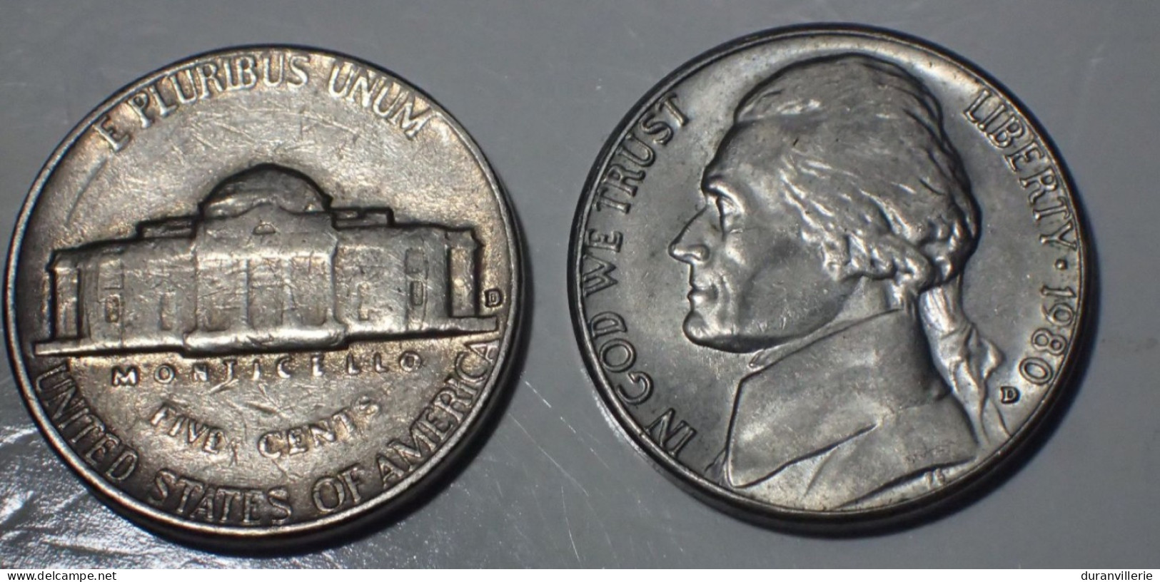 USA - 5 Cents 1980 D "Jefferson / Monticello" KM# A192 America - 1938-…: Jefferson