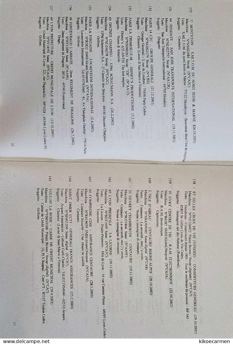 V.5 DE ANTIQUITATE MITOLOGIA MITO Am METER Ema AFFRANCATURA MECCANICA 110 Pages On 55 B/w Photocopies - Thématiques