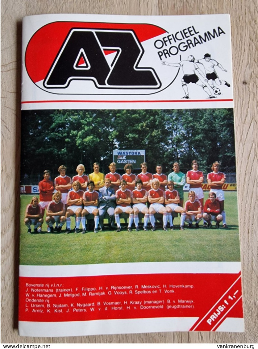 Programme AZ '67 Alkmaar - FC Barcelona - 19.10.1977 - UEFA Cup - Football Soccer Fussball Calcio Programm - Books