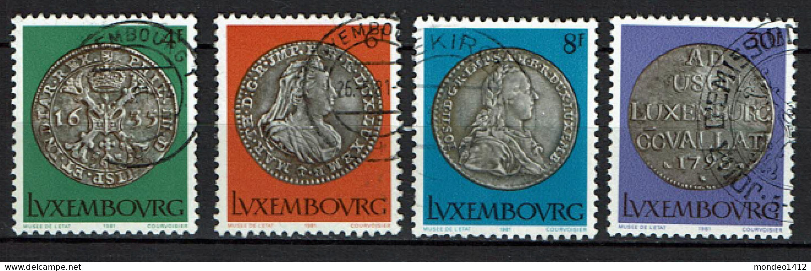 Luxembourg 1981 - YT 975/978 - Silver Coins, Monnaies, Münzen - Gebraucht