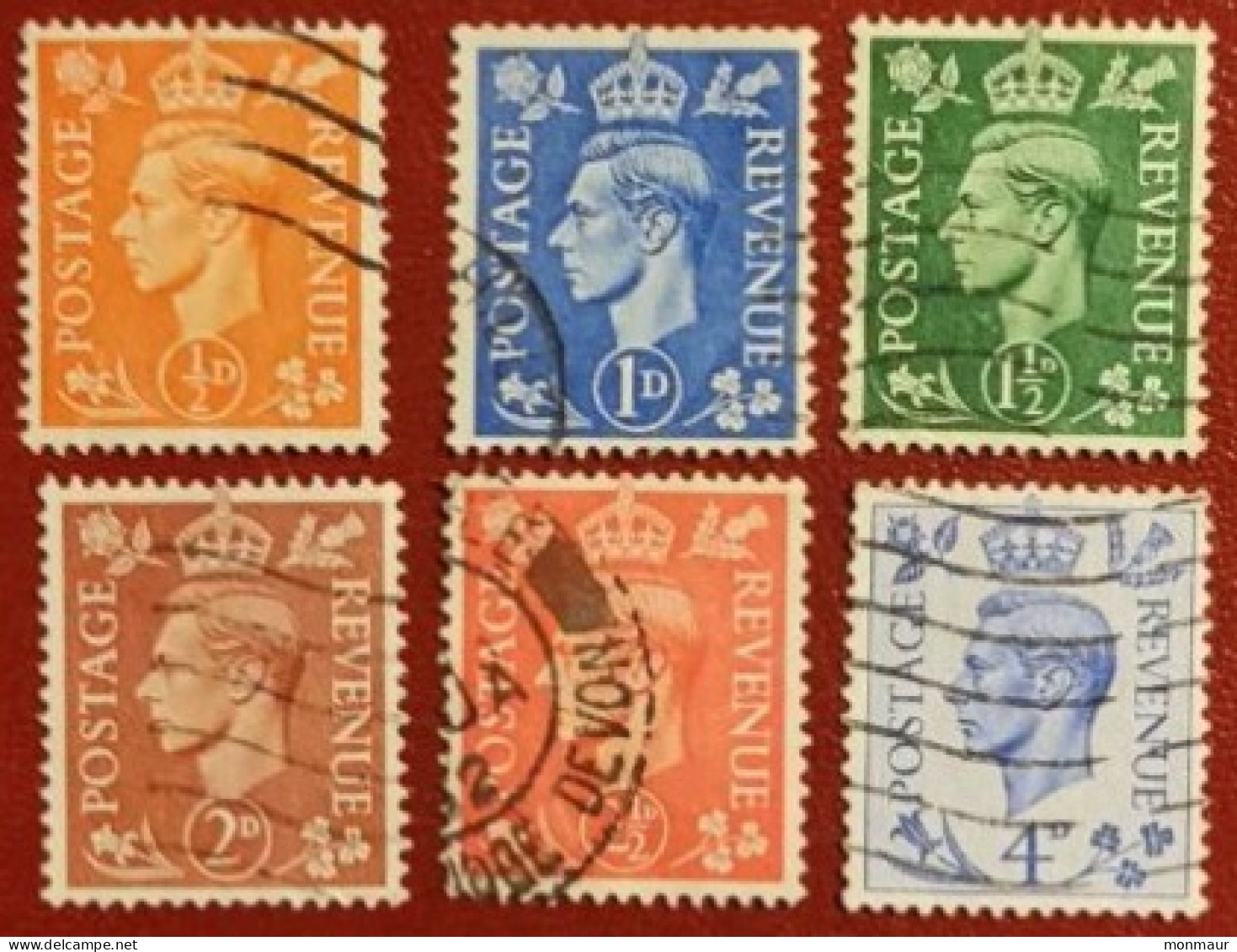 GRAN BRETAGNA  1951 GEORGE VI  YT 251 A 256 - Used Stamps