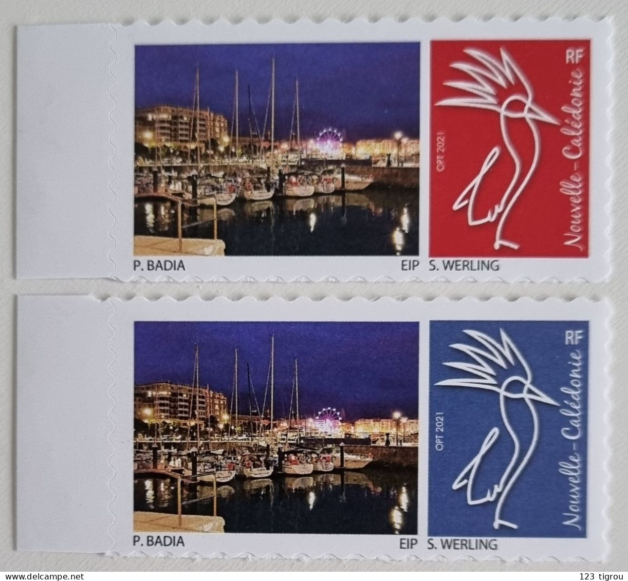 SERIE CAGOU PERSONNALISE PORT DE ST SEBASTIEN OPT 2021 EXTRAIT D'UNE FEUILLE DE 25 TIMBRES GS EIP A DROITE TB - Nuevos