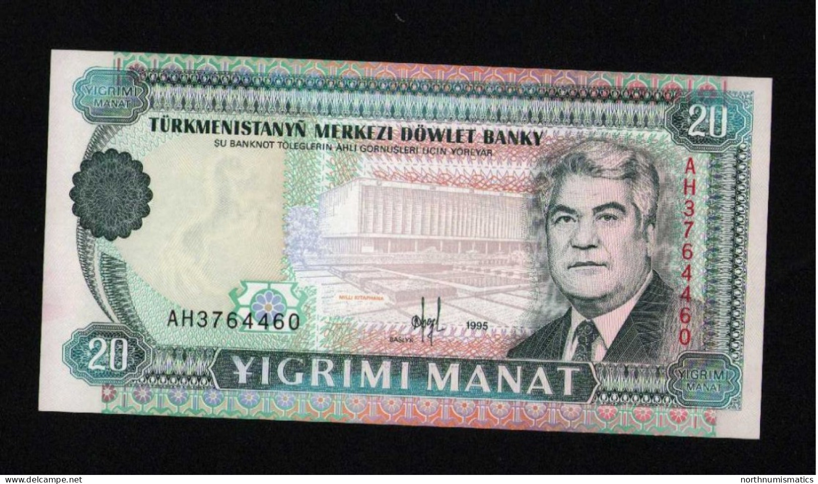 Turkmenistan 20 Manat 1995 Unc - Turkménistan