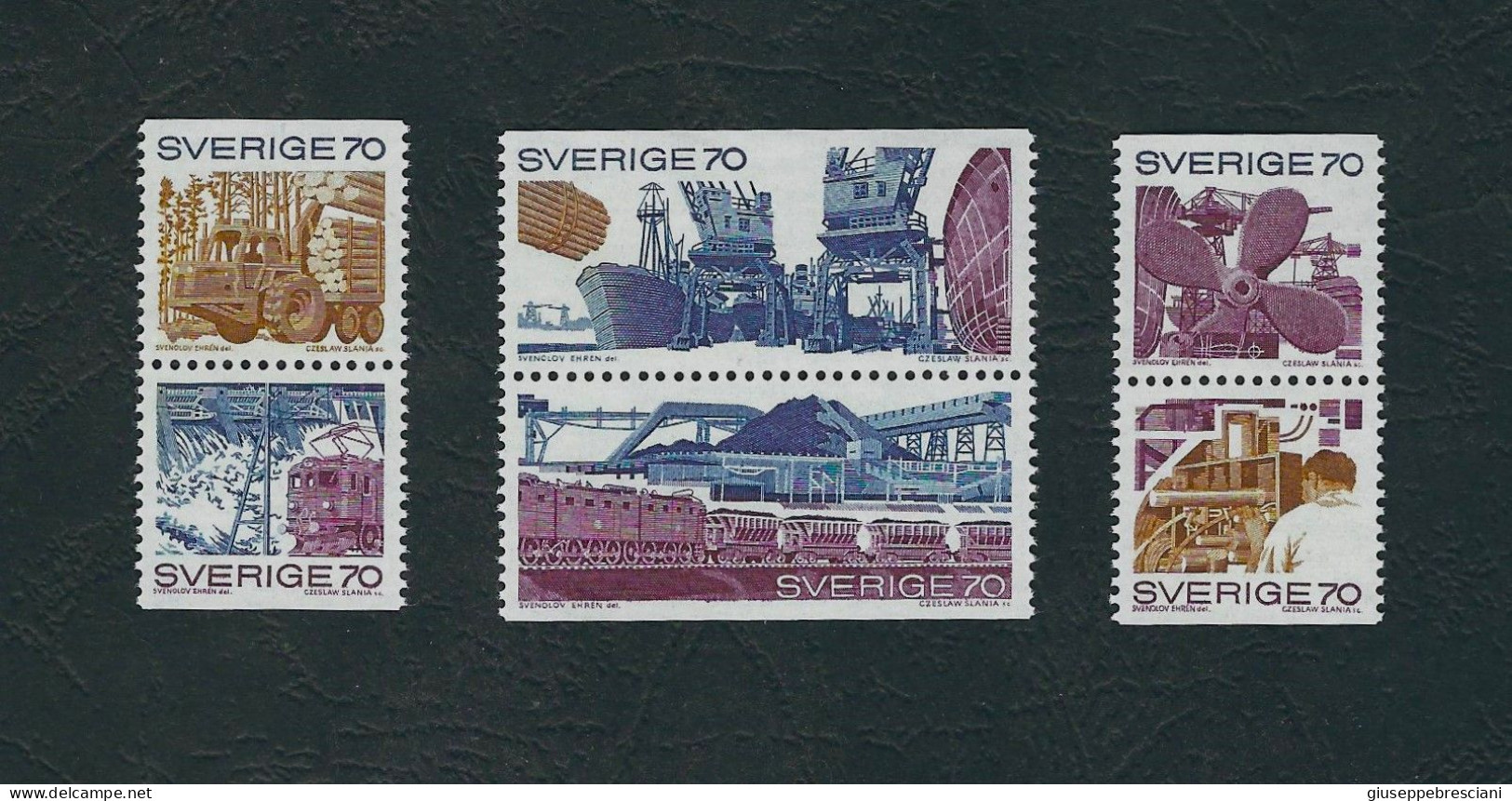 SVEZIA 1970 - Attività Commerciali E Industriali - MNH - UN/Yv 665/70 - Mi 683/88 - Neufs