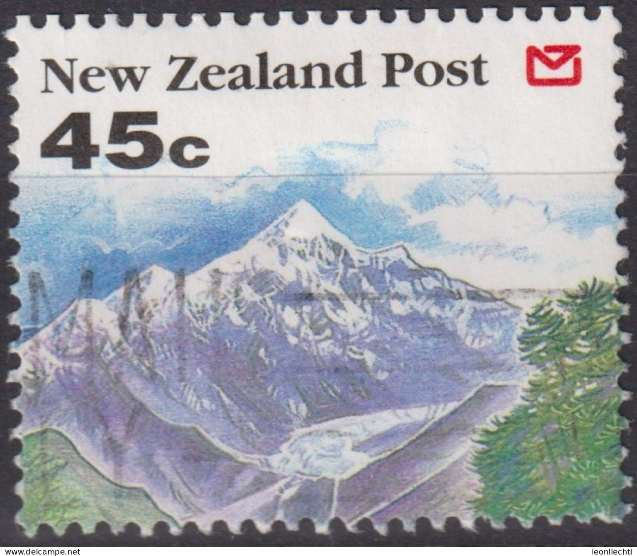 1992 Neuseeland ° Mi:NZ 1247A, Sn:NZ 1119, Yt:NZ 1191, Glacier Ice, Scenery 1992 - Landscapes - Gebraucht