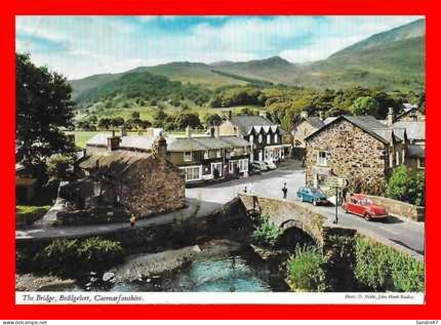 CPSM/gf BEDDGELERT (Pays De Galles)  The Bridge, Caernar Fonshire *2456 - Gwynedd