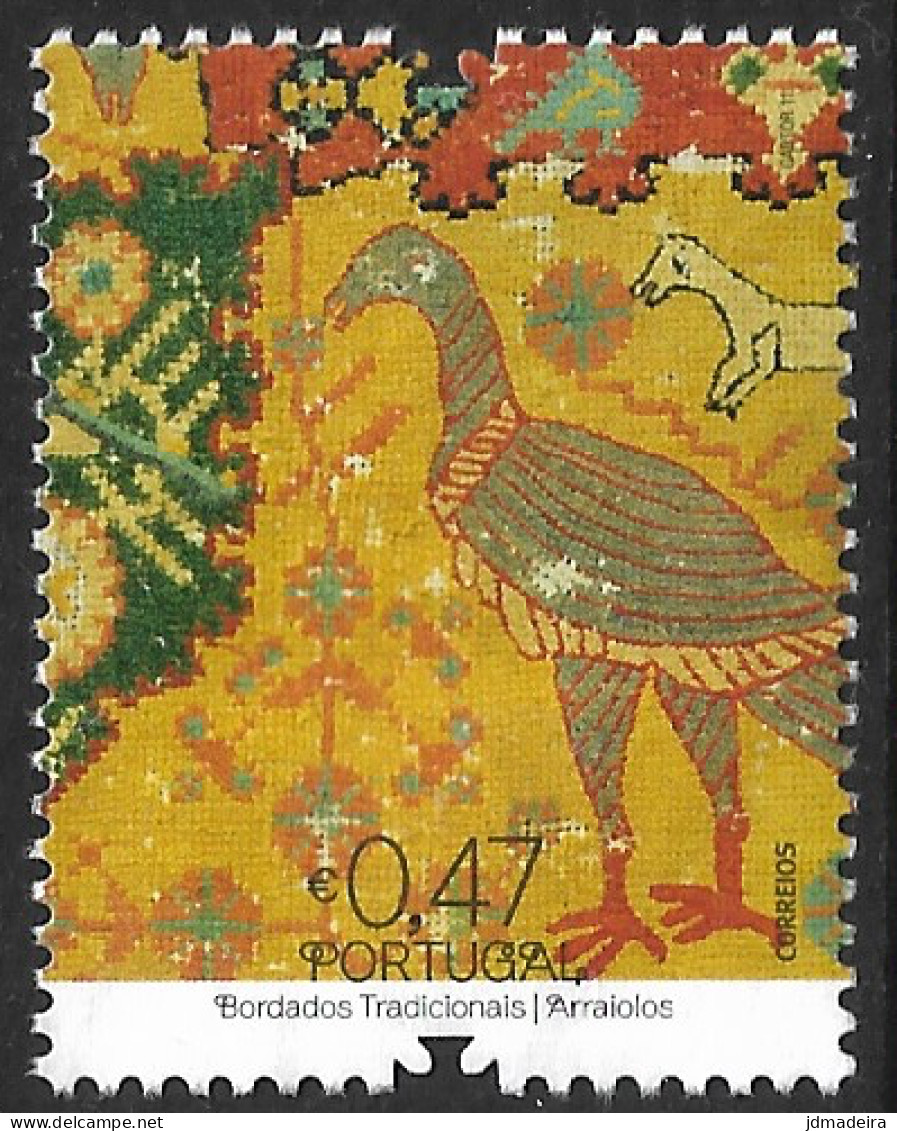 Portugal – 2011 Traditional Embroidery 0,47 Used Stamp - Usado