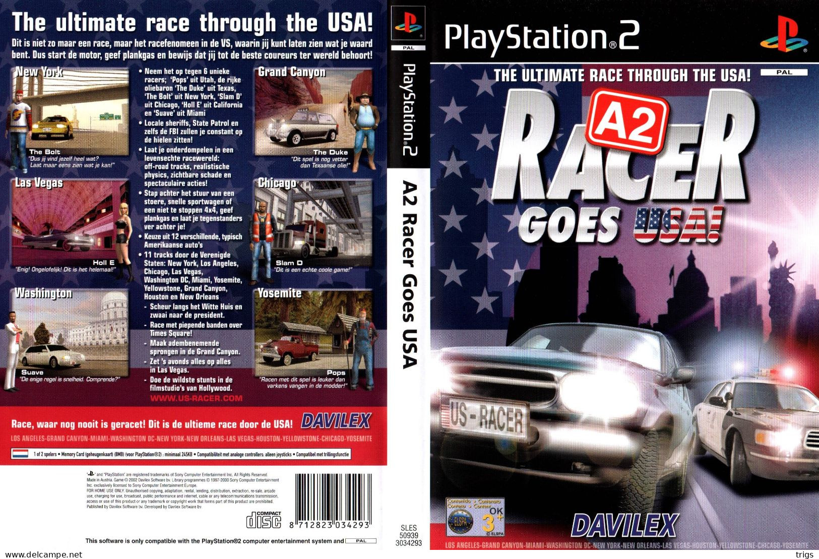 PlayStation 2 - A2 Racer Goes USA - Playstation 2