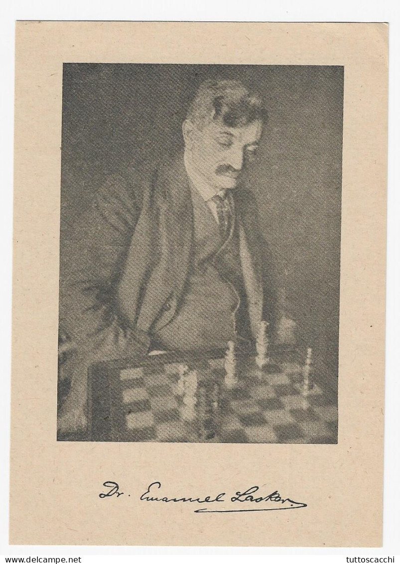 CHESS DDR 1968, Berlin - Chess Postcard In Honour Of Emmanuel Lasker - Schach