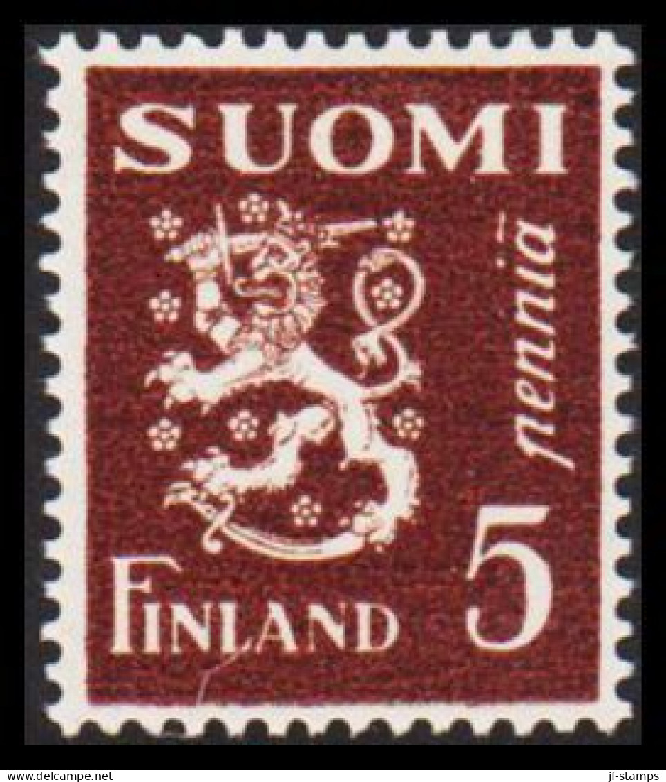 1930. FINLAND. Lion Type 5 Pennia Never Hinged.  (Michel 143) - JF540506 - Ongebruikt